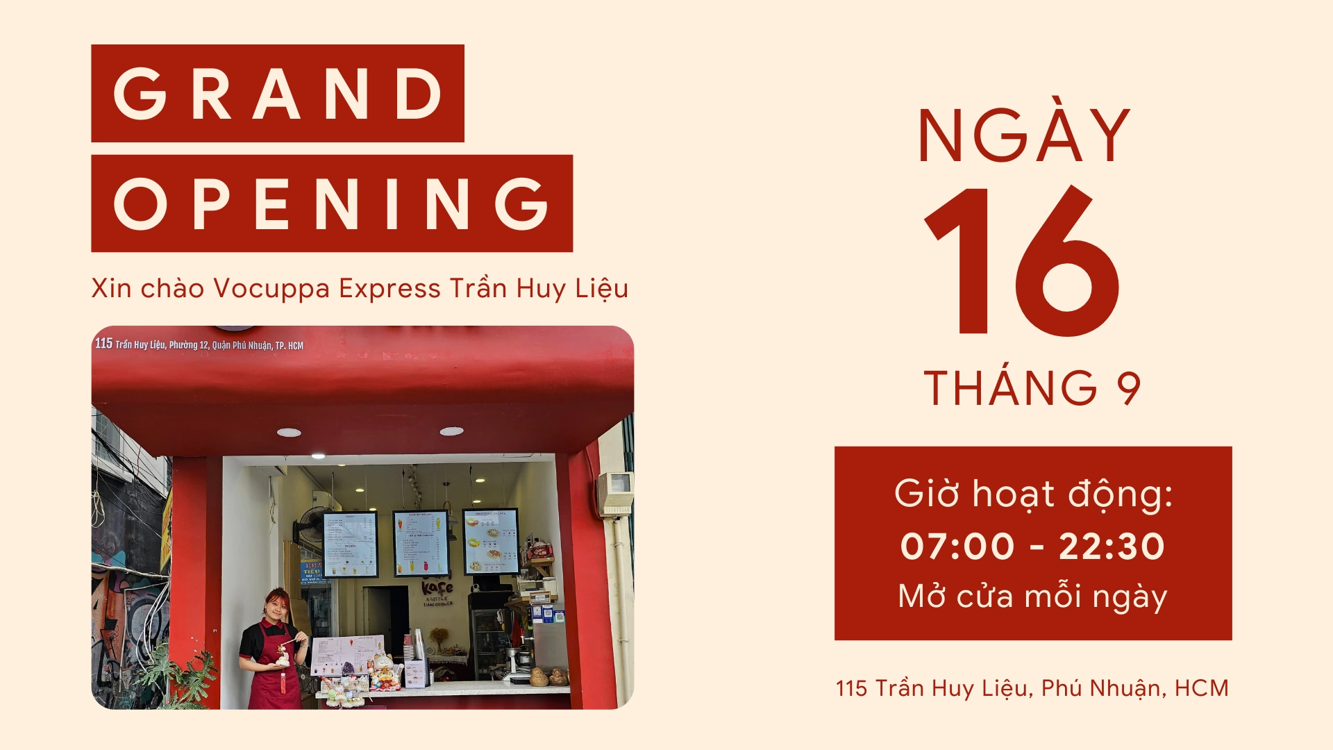 VOCUPPA EXPRESS ĐIỂM ĐẾN MỚI CHO TÍN ĐỒ ẨM THỰC NHANH