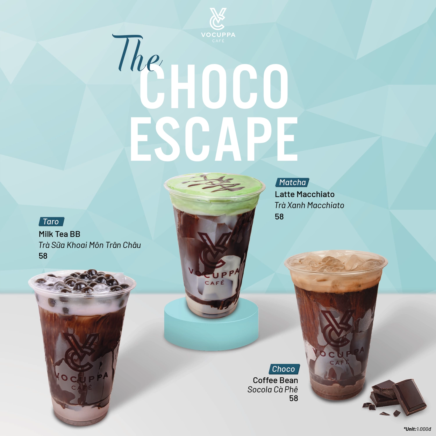 “THE CHOCO ESCAPE” chính thức cập bến Vocuppa!