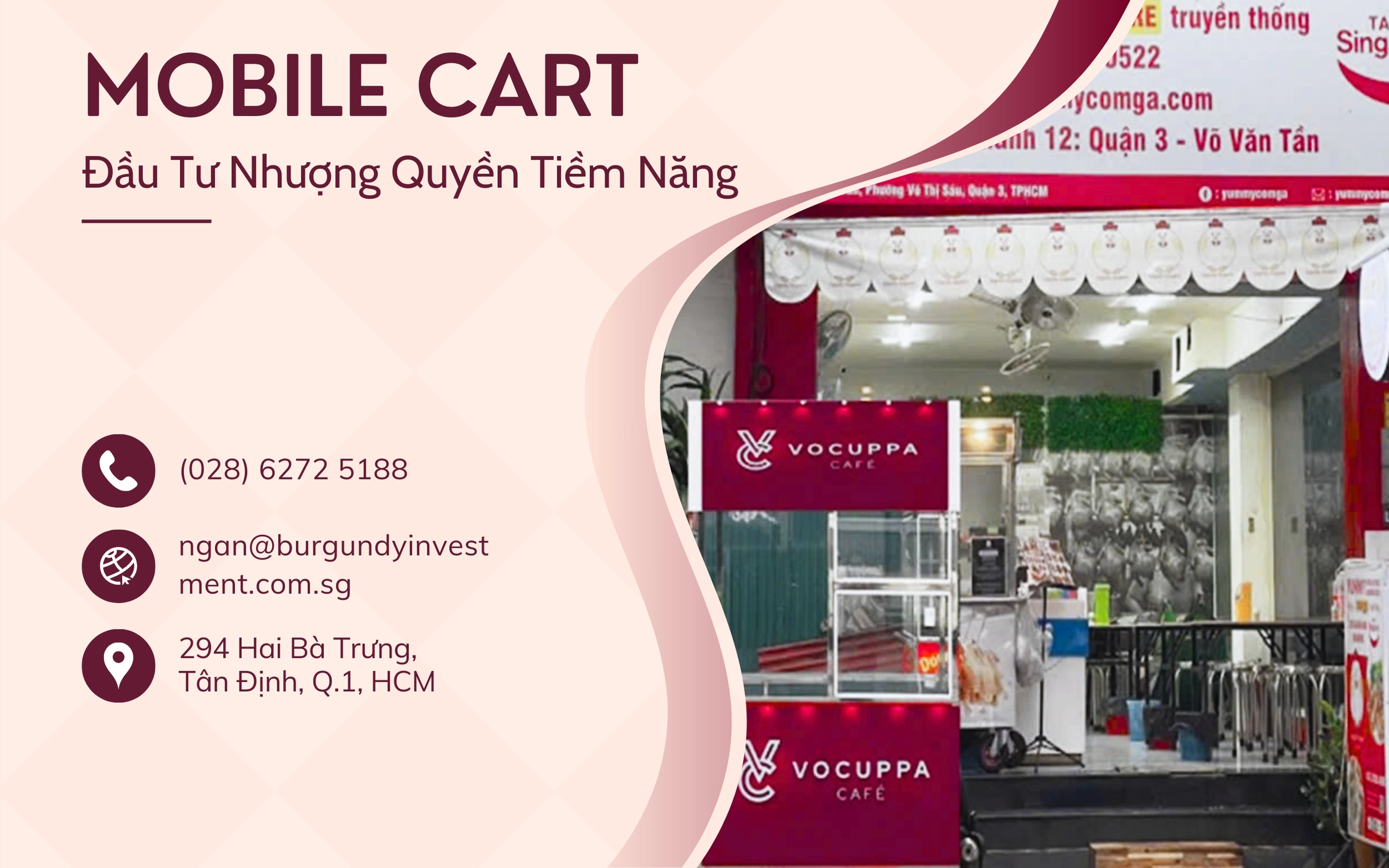 Đầu Tư Nhượng Quyền Tiềm Năng – Mô Hình Vocuppa Mobile Cart