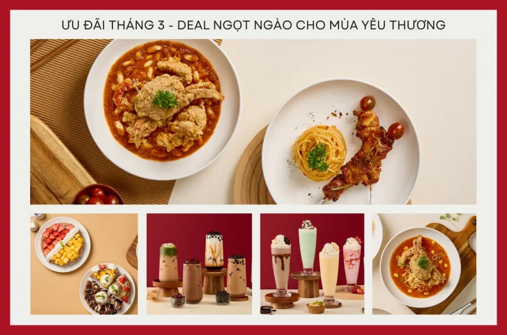 ƯU ĐÃI THÁNG 3 – DEAL NGỌT NGÀO CHO MÙA YÊU THƯƠNG